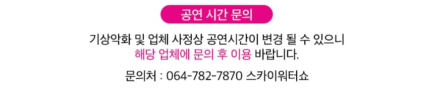 스카이 워터쇼 입장권 이용 안내 5